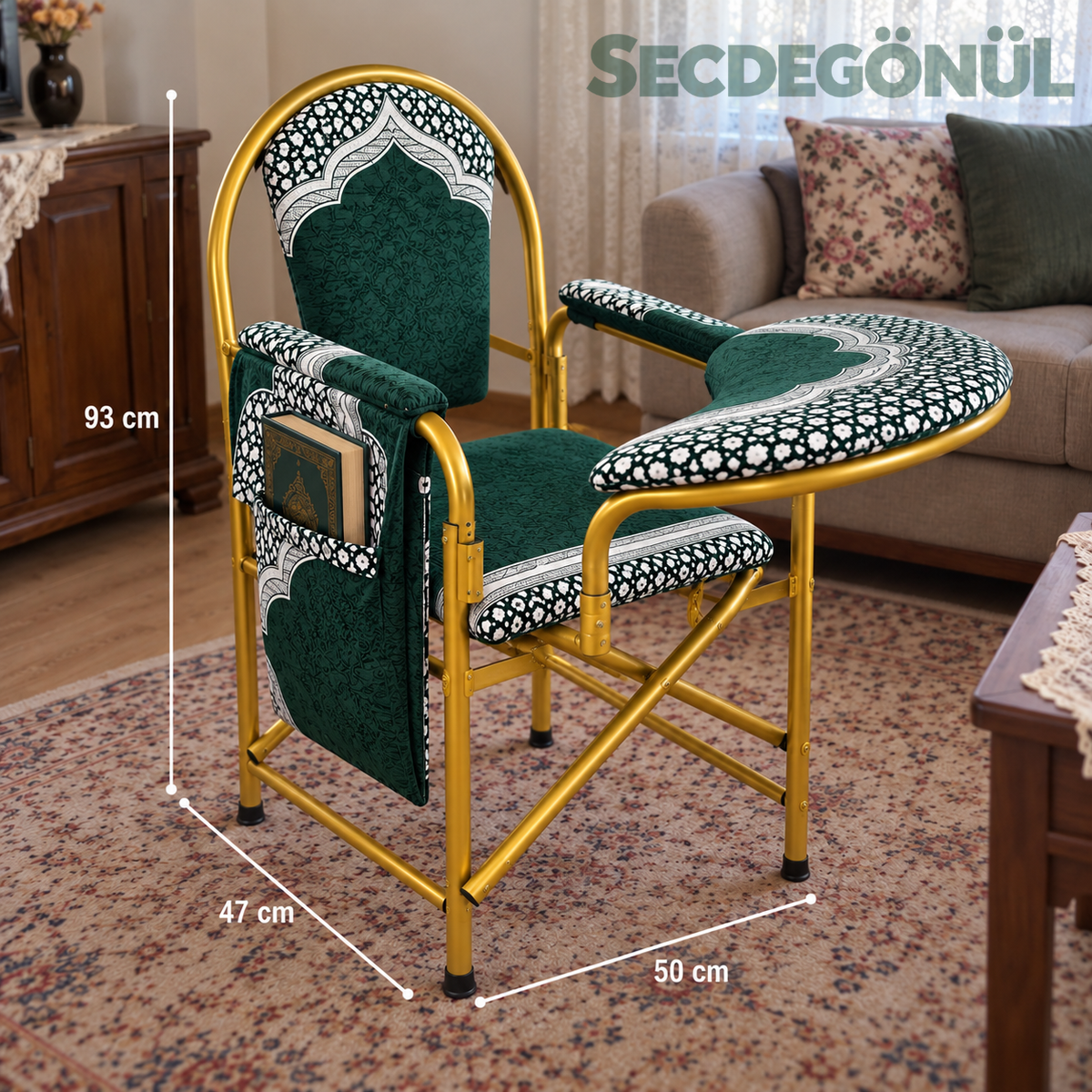 Secdegönül™ Destekli Namaz Sandalyesi